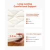 VEVOR Japanese Floor Mattress, Futon Mattress, 100% High Density Comfortable Foam, Foldable Tatami Mat with Storage Bag, Sleeping Pad for Camping Dormitory Yoga(White)