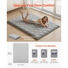 VEVOR Japanese Floor Mattress, Futon Mattress, 100% High Density Comfortable Foam, Foldable Tatami Mat with Storage Bag, Sleeping Pad for Camping Dormitory Yoga(Gray)