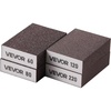 VEVOR Sanding Sponge, 10 Pcs, 60/80/120/180/220 Grit Assortment(2 Each), Washable and Reusable Sanding Blocks for Dry & Wet Use, Coarse to Fine Sandpaper Blocks, for Drywall Wood Metal Furniture(4 Pcs sanding block)