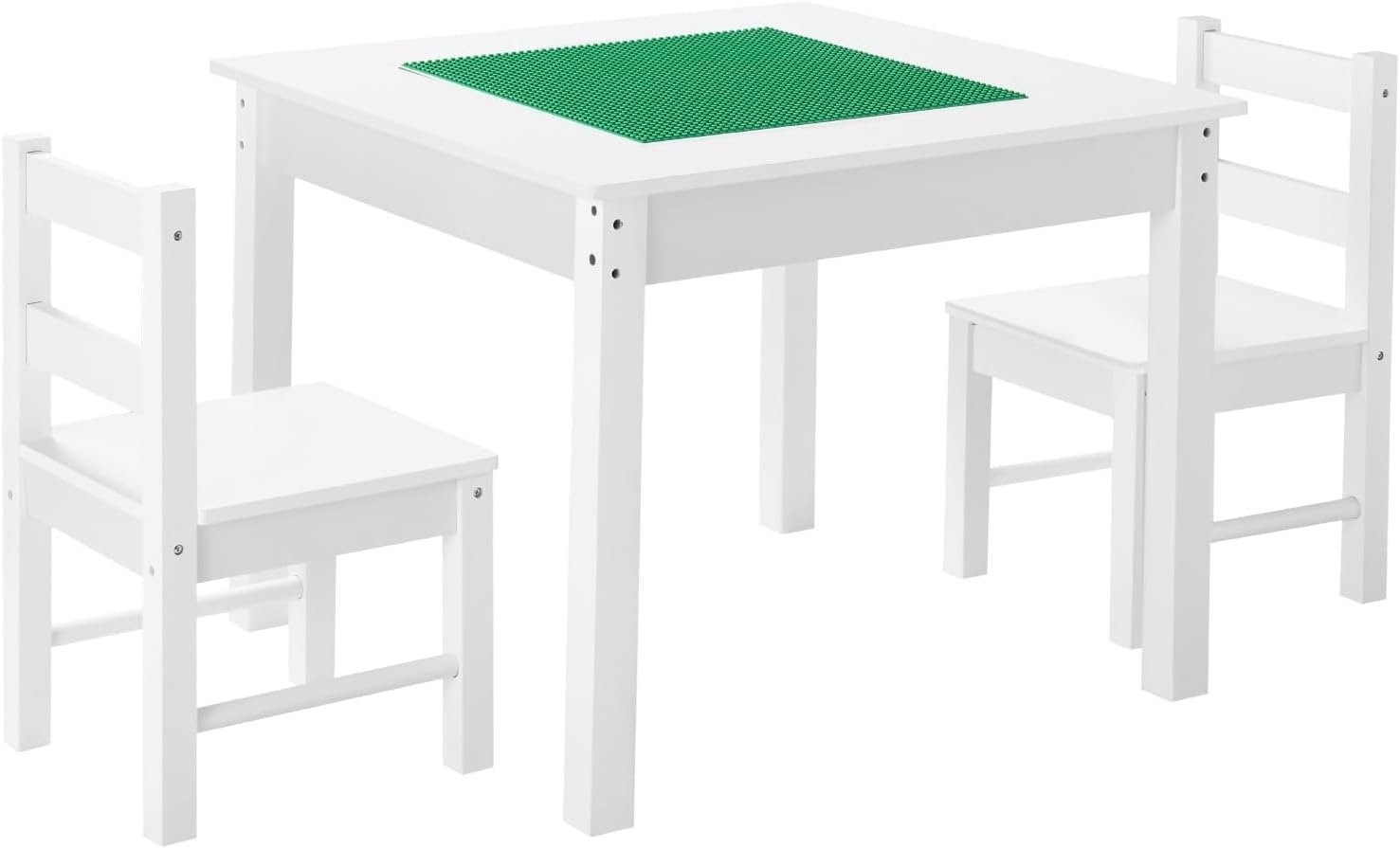 image:imageVEVOR Kid Activity Table and 2 Chairs Set 232320inch Graffiti amp Building Blocks DoubleSided Tabletop Toddler Play Table with Storage for Kids 3 Years Large Storage Space Gift for Boys amp Girls252520inch