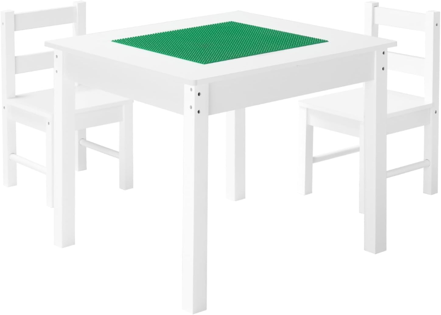 image:imageVEVOR Kid Activity Table and 2 Chairs Set 232320inch Graffiti amp Building Blocks DoubleSided Tabletop Toddler Play Table with Storage for Kids 3 Years Large Storage Space Gift for Boys amp Girls252520inch
