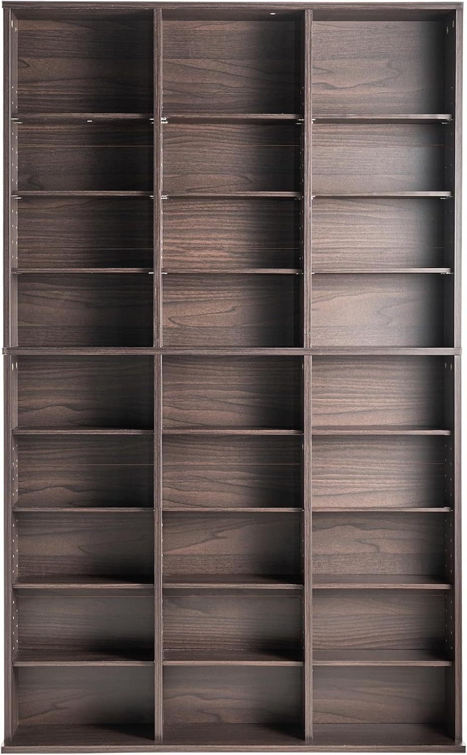 image:imageVEVOR Media Storage Cabinet 8Layer DVD Shelf Adjustable CD Shelves 16 Compartments Protects amp Organizes Music Movie Video Games or Memorabilia Collections EspressoEspresso