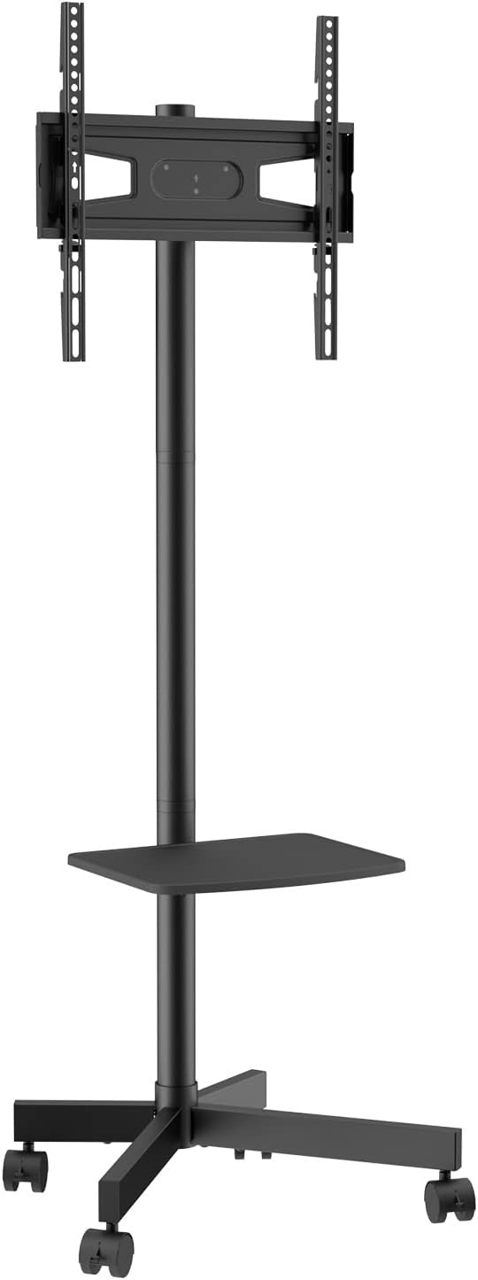 image:imageVEVOR Rolling TV Stand Mobile TV Cart for 3265 Inch Screens Height Adjustable Portable Monitor Stand with Wheels Holds up to 88 lbs for Living Room Bedroom Office Outdoor Max VESA 400x400mm23 60