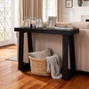 VEVOR 36 in Console Table, Modern Desk Behind The Couch, Wooden Rectangle Entrance Desk, Narrow Long Sofa Table Accent Stand, Ideal for Hallway, Bedroom, Living Room, Foyer, Easy Assembly, Black(Black)