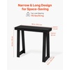 VEVOR 36 in Console Table, Modern Desk Behind The Couch, Wooden Rectangle Entrance Desk, Narrow Long Sofa Table Accent Stand, Ideal for Hallway, Bedroom, Living Room, Foyer, Easy Assembly, Black(Black)