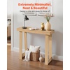 VEVOR 36 in Console Table, Modern Desk Behind The Couch, Wooden Rectangle Entrance Desk, Narrow Long Sofa Table Accent Stand, Ideal for Hallway, Bedroom, Living Room, Foyer, Easy Assembly, Black(Natural)