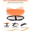 VEVOR Kids Swivel Chair, 220 lbs Capacity, Sensory Spinning Chair, Autistic Kids Sensory Toy Seat with Non-Slip Metal Base, Round Shape Toddler Sit & Spin Seat for Coordination Balance Focus, Orange