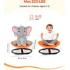 VEVOR Kids Swivel Chair, 220 lbs Capacity, Sensory Spinning Chair, Autistic Kids Sensory Toy Seat with Non-Slip Metal Base, Round Shape Toddler Sit & Spin Seat for Coordination Balance Focus, Orange