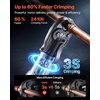 VEVOR Press Tool, 18V Electric Pipe Crimping Tool for 1/2″, 3/4″, 1″ Copper Pipes, 24KN Press Tool Kit Compatible with ProPress – with 3 Press Jaws, 2pcs 18V 2AH Battery, Fast Charger & Carrying Case(Compact Size)