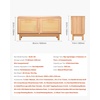 VEVOR Rattan Shoe Storage Bench, Entryway Bench with 2 Flip Drawers, Holds up to 300 lbs with 4 Compartments and 2 Rattan Doors, 39.4 x 11.8 x 20.9 Inches for Hallway, Living Room, Bedroom(2 Rattan Doors)