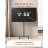 VEVOR Rolling TV Stand, Mobile TV Cart for 32-65 Inch Screens, Height Adjustable, Portable Monitor Stand with Wheels Holds up to 88 lbs for Living Room, Bedroom, Office, Outdoor, Max VESA 400x400mm(17”-55”)