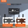 VEVOR Rolling TV Stand, Mobile TV Cart for 32-65 Inch Screens, Height Adjustable, Portable Monitor Stand with Wheels Holds up to 88 lbs for Living Room, Bedroom, Office, Outdoor, Max VESA 400x400mm(23”- 60”)
