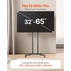 VEVOR Rolling TV Stand, Mobile TV Cart for 32-65 Inch Screens, Height Adjustable, Portable Monitor Stand with Wheels Holds up to 88 lbs for Living Room, Bedroom, Office, Outdoor, Max VESA 400x400mm(32”-65”)