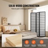 VEVOR Room Divider, 6 Panel Japanese Room Divider, Folding Privacy Screen Indoor, Portable Partition Dividers and Decoration Screens, for Room Separation, Home, Office, Restaurant & Bedroom (Black)(Black)