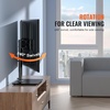 VEVOR Universal TV Mount for 32-55 inch TVs, Height Adjustable Swivel Stand with Tempered Glass Base for Bedroom, Living Room(32-55inch)