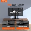 VEVOR Universal TV Mount for 32-55 inch TVs, Height Adjustable Swivel Stand with Tempered Glass Base for Bedroom, Living Room(32-55inch)