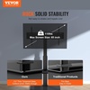 VEVOR Universal TV Mount for 32-55 inch TVs, Height Adjustable Swivel Stand with Tempered Glass Base for Bedroom, Living Room(32-85inch)