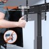 VEVOR Universal TV Mount for 32-55 inch TVs, Height Adjustable Swivel Stand with Tempered Glass Base for Bedroom, Living Room(32-85inch)