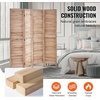 VEVOR Wood Room Divider, 6 Panel Wood Folding Privacy Screen, 66.9 Inches Tall Indoor Louvered Wooden Partition, Portable Decoration Screen, for Room Separation, Home, Office, Restaurant & Bedroom(Natural)