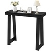 VEVOR 36 in Console Table, Modern Desk Behind The Couch, Wooden Rectangle Entrance Desk, Narrow Long Sofa Table Accent Stand, Ideal for Hallway, Bedroom, Living Room, Foyer, Easy Assembly, Black(Black)