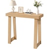 VEVOR 36 in Console Table, Modern Desk Behind The Couch, Wooden Rectangle Entrance Desk, Narrow Long Sofa Table Accent Stand, Ideal for Hallway, Bedroom, Living Room, Foyer, Easy Assembly, Black(Natural)