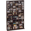 VEVOR Media Storage Cabinet, 12-Tier DVD Shelf Organizer, 40.08 x 9.09 x 71.26 in Multimedia Storage Organizer for CDs, DVDs, Books and Games, CD Shelf for Living Room, Home Office, Recording Room