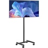 VEVOR Rolling TV Stand, Mobile TV Cart for 32-65 Inch Screens, Height Adjustable, Portable Monitor Stand with Wheels Holds up to 88 lbs for Living Room, Bedroom, Office, Outdoor, Max VESA 400x400mm(17”-55”)
