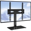 VEVOR Universal TV Mount for 32-55 inch TVs, Height Adjustable Swivel Stand with Tempered Glass Base for Bedroom, Living Room(32-55inch)