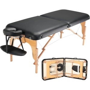 VEVOR Portable Massage Table 28″ W, 2 Folding Lightweight Massage Table, 8-Level Height Adjustable Salon Tattoo Bed, Spa Table with Headrest, Armrests, Hand Pallet & Carrying Bag, 600LBS(30inch-750lbs)