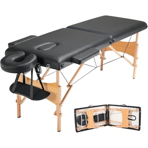 VEVOR Portable Massage Table 28″ W, 2 Folding Lightweight Massage Table, 8-Level Height Adjustable Salon Tattoo Bed, Spa Table with Headrest, Armrests, Hand Pallet & Carrying Bag, 600LBS(24inch-600lbs)