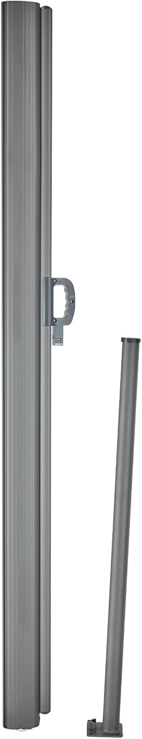 image:imageVEVOR Retractable Side Awning UV 50 236 x 63 Double Retractable Patio Screen Waterproof 280 g Thicken Retractable Room Divider Black for Privacy Garden Outdoor Patio and Terrace BeigeGray