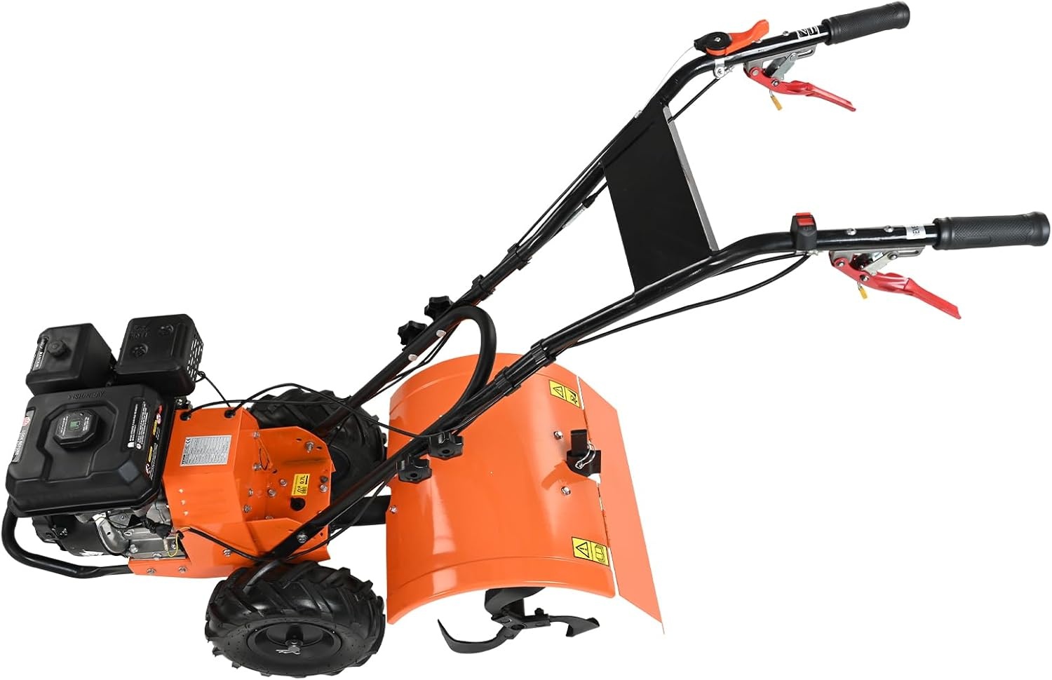image:imageVEVOR Tiller Cultivator 212CC 4Stroke Garden Cultivator Tiller with 4 Steel Adjustable Rear Tines for Lawn Garden and Field Soil Cultivation212CC 4Stroke
