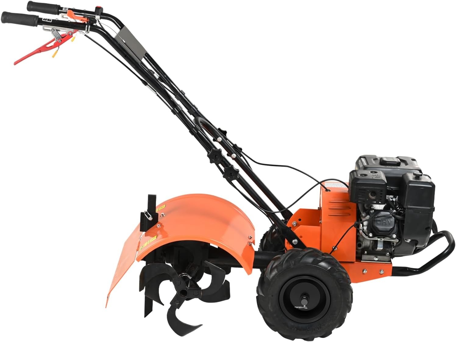image:imageVEVOR Tiller Cultivator 212CC 4Stroke Garden Cultivator Tiller with 4 Steel Adjustable Rear Tines for Lawn Garden and Field Soil Cultivation212CC 4Stroke