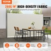 VEVOR Retractable Side Awning, UV 50 236″ x 63″ Double Retractable Patio Screen Waterproof, 280 g Thicken Retractable Room Divider Black for Privacy, Garden, Outdoor, Patio and Terrace, Beige(Beige)