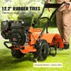 VEVOR Tiller Cultivator, 212CC 4-Stroke Garden Cultivator, Tiller with 4 Steel Adjustable Rear Tines for Lawn, Garden and Field Soil Cultivation(212CC 4-Stroke)