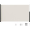VEVOR Retractable Side Awning, UV 50 236″ x 63″ Double Retractable Patio Screen Waterproof, 280 g Thicken Retractable Room Divider Black for Privacy, Garden, Outdoor, Patio and Terrace, Beige(Beige)