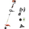 VEVOR String Trimmer, 25.2CC 2-Stroke, Gas Powered Weed Wacker, 16.9″ Cordless Grass Trimmer, Multi-Functional Lawn Edger with Shoulder Strap & 3T Blade, Weed Eater for Quick Grass Cleaning