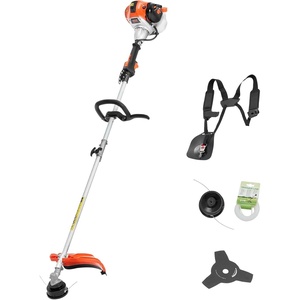 VEVOR String Trimmer, 25.2CC 2-Stroke, Gas Powered Weed Wacker, 16.9″ Cordless Grass Trimmer, Multi-Functional Lawn Edger with Shoulder Strap & 3T Blade, Weed Eater for Quick Grass Cleaning