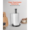 VEVOR Paper Towel Holder Under Cabinet, Stainless Steel Paper Towel Holders, Self Adhesive or Drilling Papers Towels Holder Wall Mount for Kitchen, Bathroom, Pantry(Countertop)