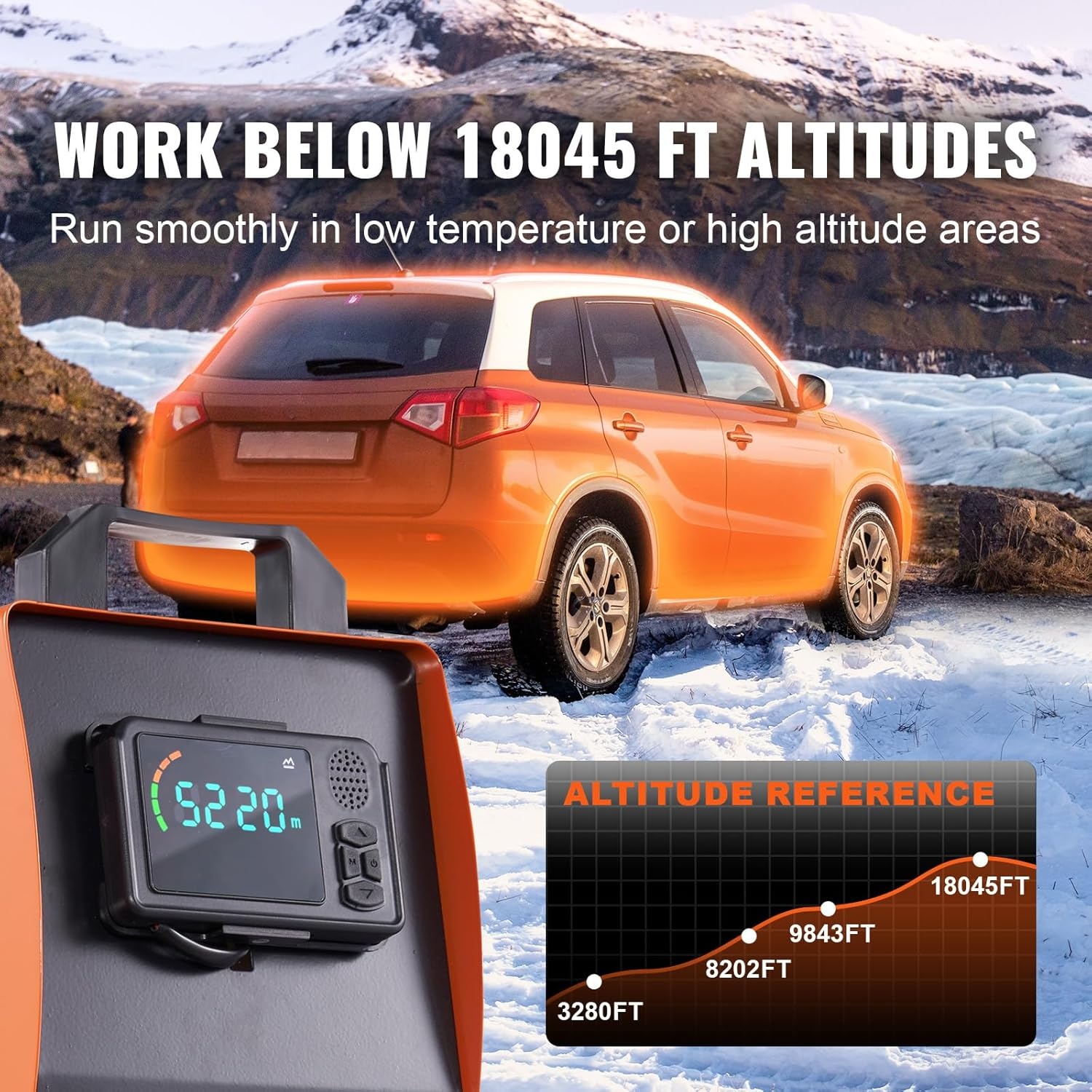 image:imageVEVOR 8KW Diesel Air Heater Muffler Diesel Heater 12V 8000W Diesel Parking Heater Remote Control Remote Control with LCD Switch for Car Bus Trucks MotorHome and BoatsOrange