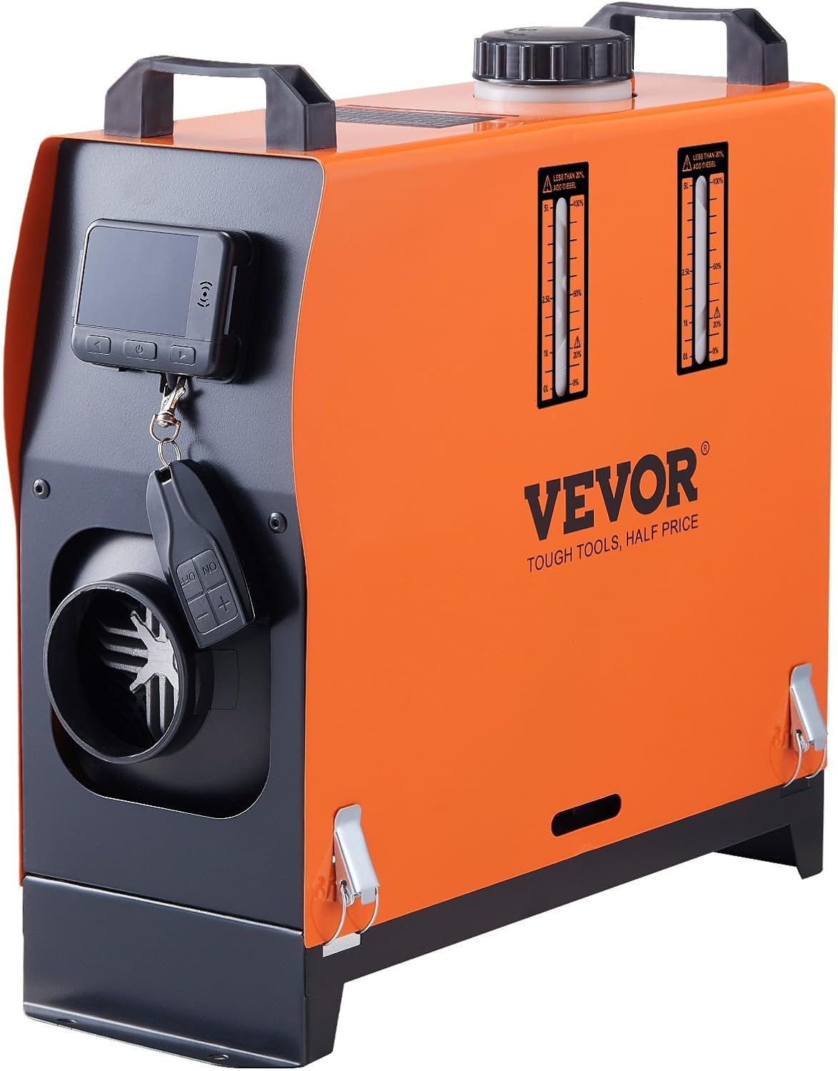 image:imageVEVOR 8KW Diesel Air Heater Muffler Diesel Heater 12V 8000W Diesel Parking Heater Remote Control Remote Control with LCD Switch for Car Bus Trucks MotorHome and BoatsOrange