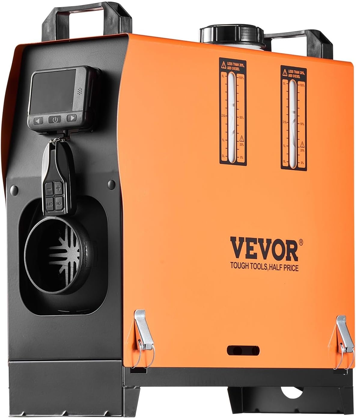 image:imageVEVOR 8KW Diesel Air Heater Muffler Diesel Heater 12V 8000W Diesel Parking Heater Remote Control Remote Control with LCD Switch for Car Bus Trucks MotorHome and BoatsOrange