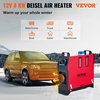 VEVOR 8KW Diesel Air Heater Muffler Diesel Heater 12V 8000W Diesel Parking Heater Remote Control Remote Control with LCD Switch for Car Bus Trucks Motor-Home and Boats(Black+Red)