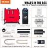 VEVOR 8KW Diesel Air Heater Muffler Diesel Heater 12V 8000W Diesel Parking Heater Remote Control Remote Control with LCD Switch for Car Bus Trucks Motor-Home and Boats(Red)