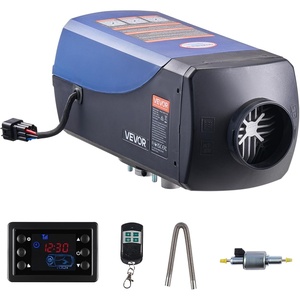 VEVOR Diesel Heater, 8KW, DC 12V/24V, Portable Diesel Air Heater with Remote Control and LCD Screen, Fast Heating Low Noise, 2.6 Gal Large Fuel Tank for Vehicles, Vans, RVs, Campers, and Trucks(Rectangular- Separate Tank)