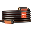 VEVOR Garden Hose, 75 ft 5/8″ Heavy Duty 4-Layer Rubber Water Hose, 150PSI Working & 600PSI Burst, Flexible & Non-kink Outdoor Waterhose with 3/4″ Fitting, Lightweight Hoses for Gardening Cleaning(50 ft)